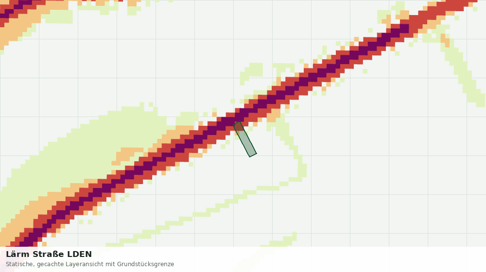 Statische Kartenansicht: Lärm Straße LDEN