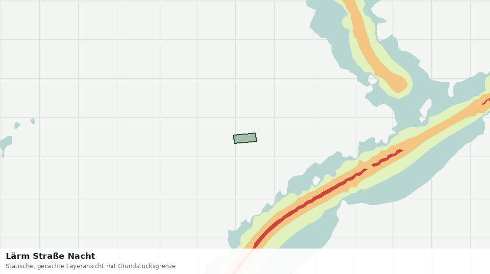Statische Kartenansicht: Lärm Straße Nacht