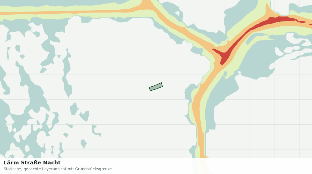 Statische Kartenansicht: Lärm Straße Nacht