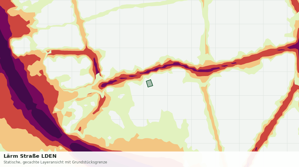 Statische Kartenansicht: Lärm Straße LDEN