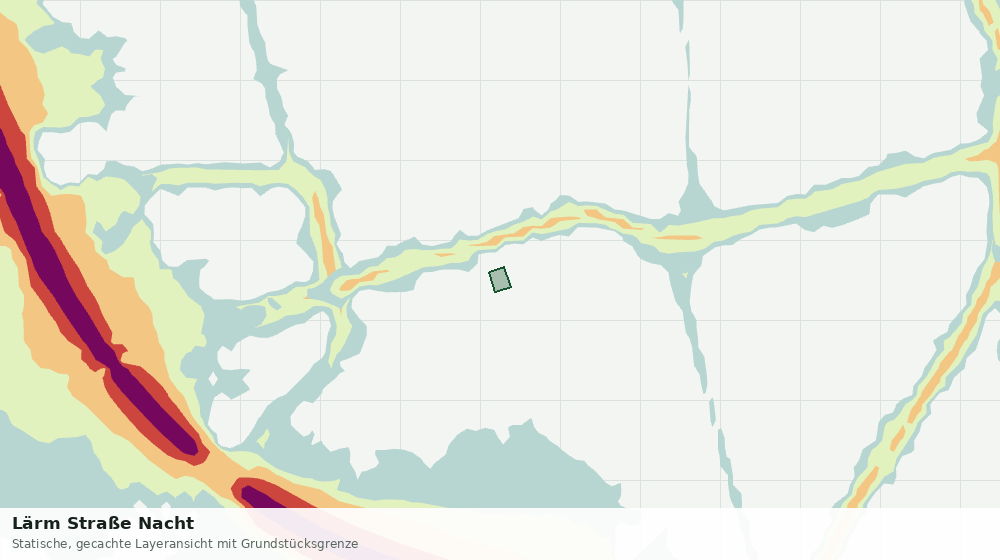 Statische Kartenansicht: Lärm Straße Nacht