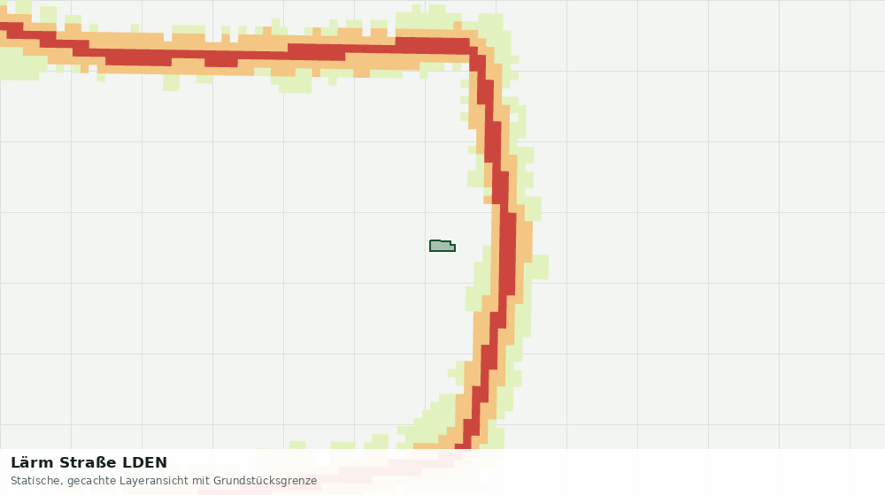 Statische Kartenansicht: Lärm Straße LDEN
