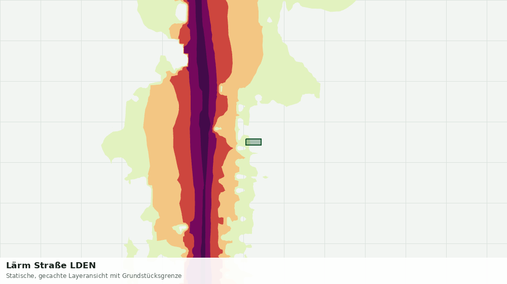 Statische Kartenansicht: Lärm Straße LDEN