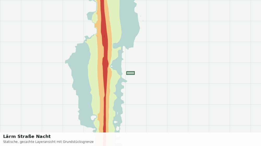 Statische Kartenansicht: Lärm Straße Nacht