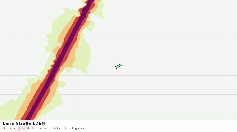 Statische Kartenansicht: Lärm Straße LDEN