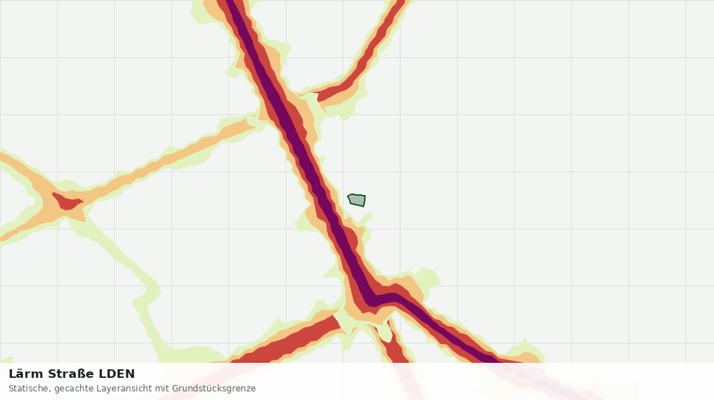 Statische Kartenansicht: Lärm Straße LDEN