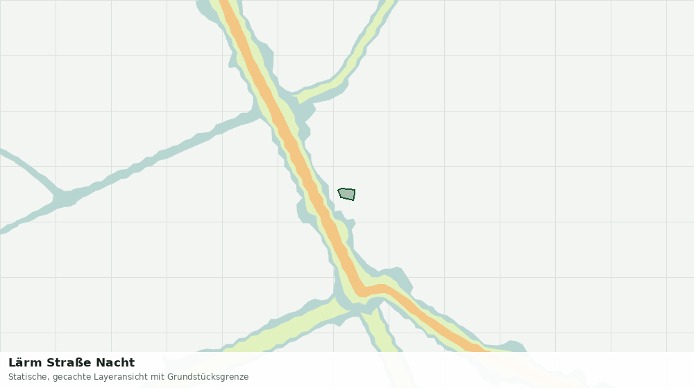 Statische Kartenansicht: Lärm Straße Nacht