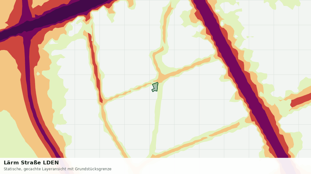 Statische Kartenansicht: Lärm Straße LDEN