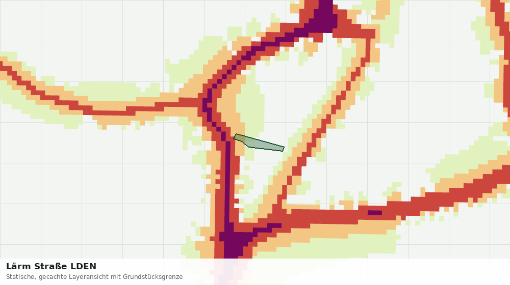 Statische Kartenansicht: Lärm Straße LDEN