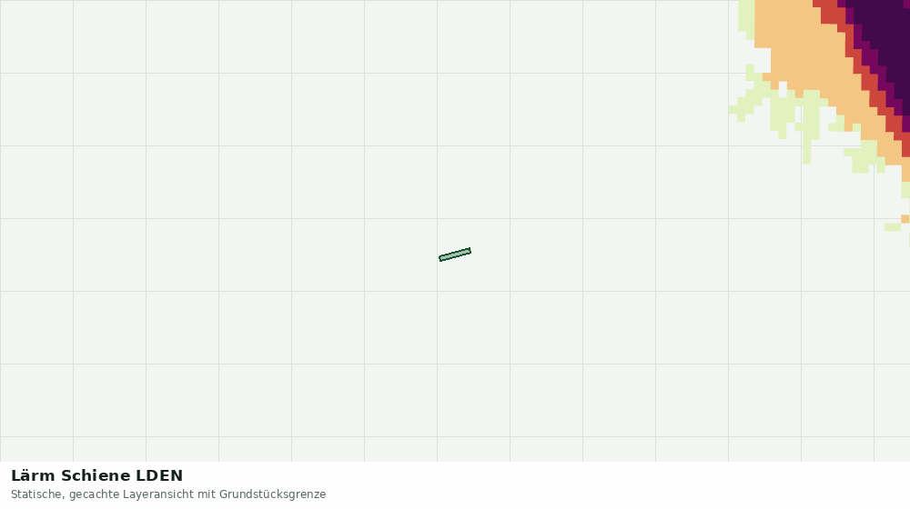 Statische Kartenansicht: Lärm Schiene LDEN