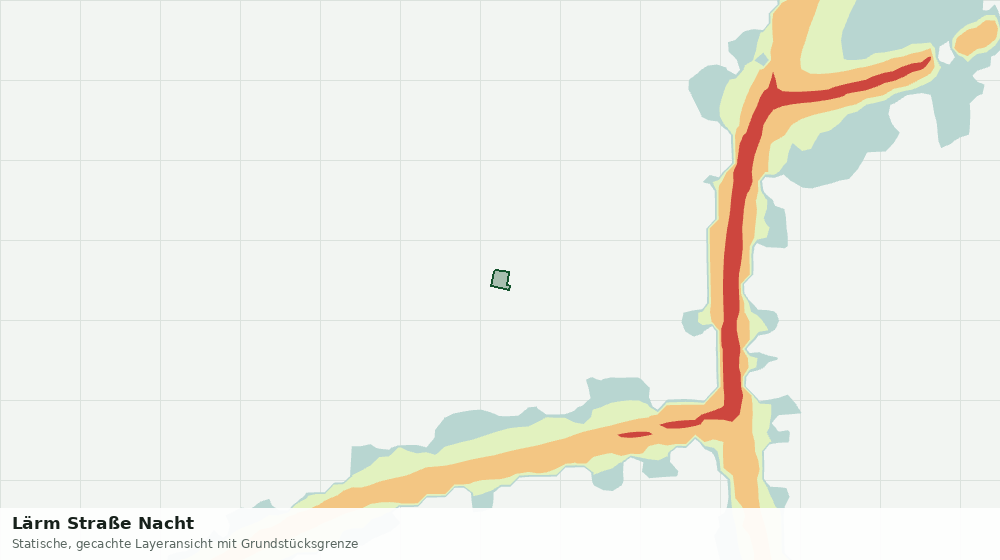 Statische Kartenansicht: Lärm Straße Nacht