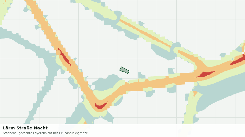 Statische Kartenansicht: Lärm Straße Nacht