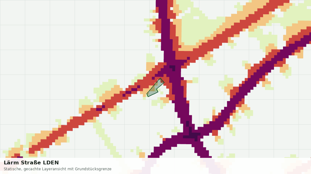 Statische Kartenansicht: Lärm Straße LDEN