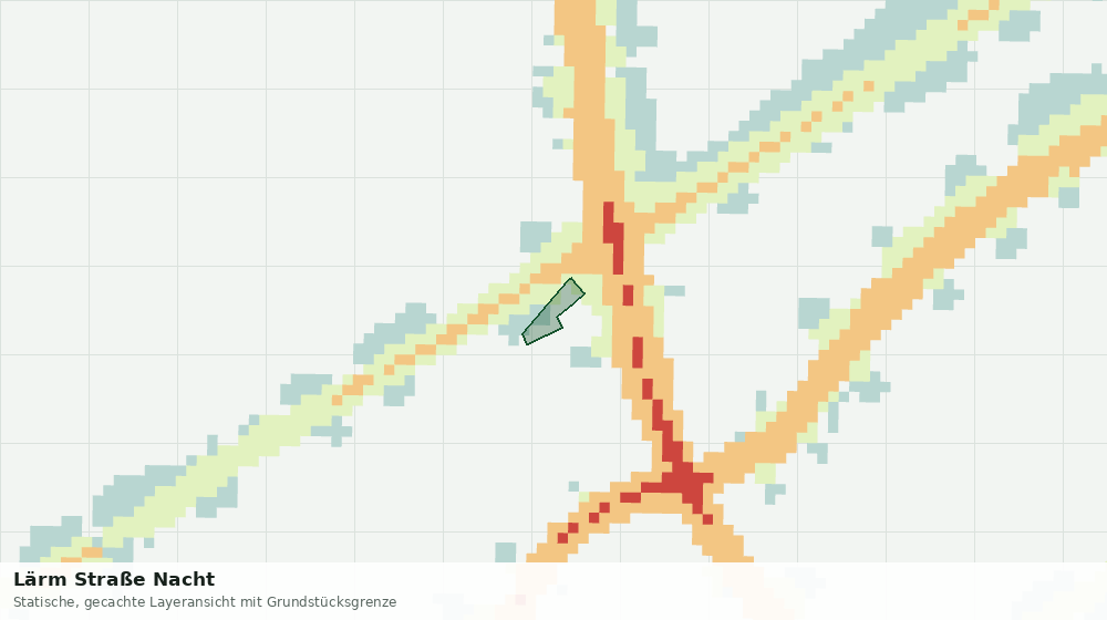 Statische Kartenansicht: Lärm Straße Nacht