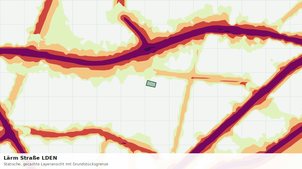 Statische Kartenansicht: Lärm Straße LDEN