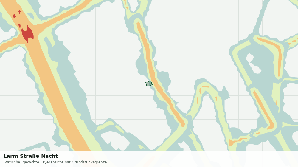 Statische Kartenansicht: Lärm Straße Nacht