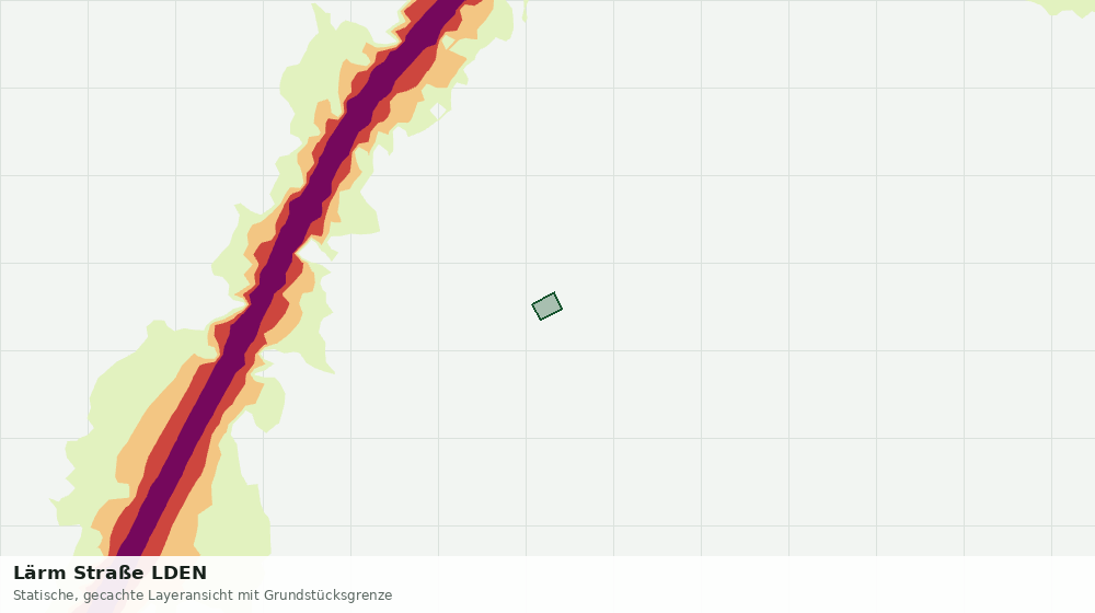 Statische Kartenansicht: Lärm Straße LDEN