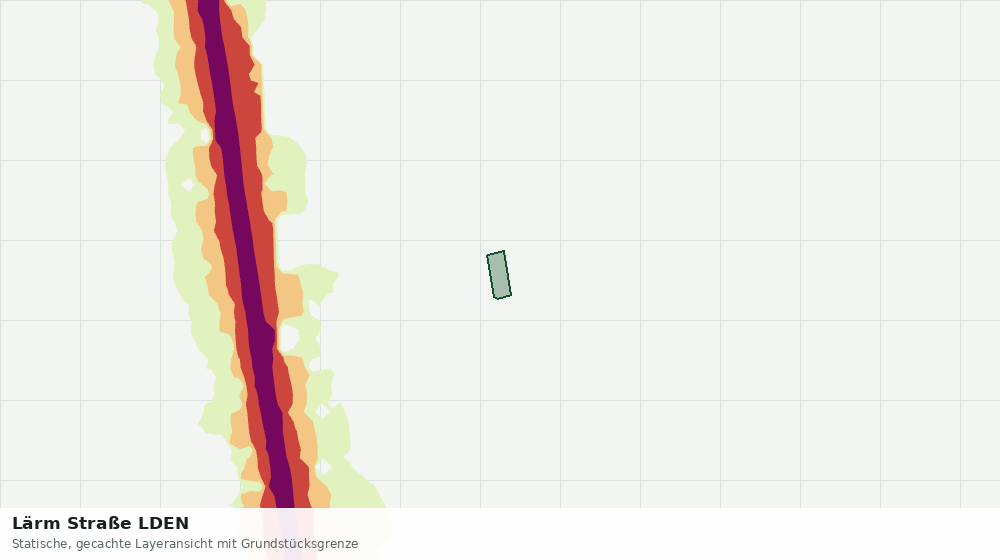 Statische Kartenansicht: Lärm Straße LDEN