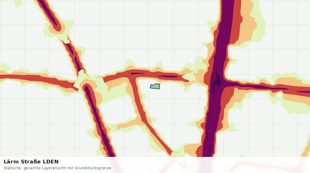 Statische Kartenansicht: Lärm Straße LDEN