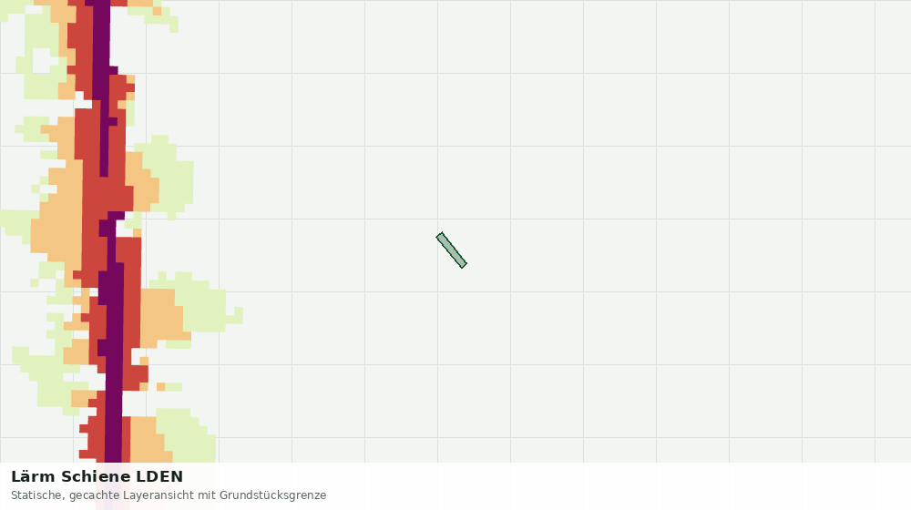 Statische Kartenansicht: Lärm Schiene LDEN