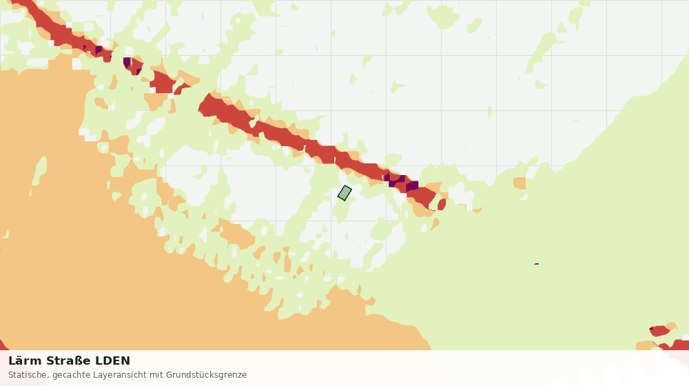Statische Kartenansicht: Lärm Straße LDEN
