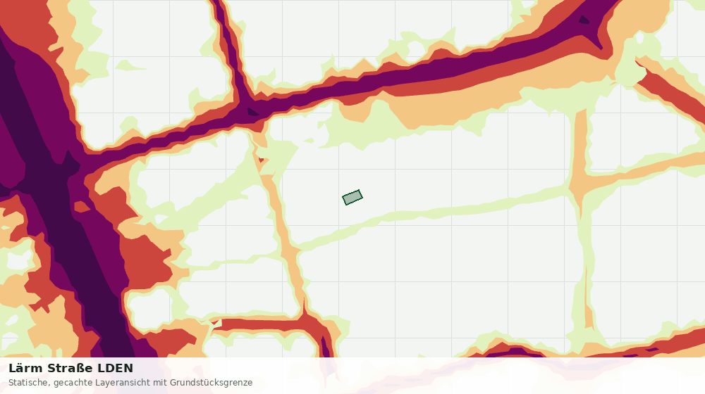 Statische Kartenansicht: Lärm Straße LDEN
