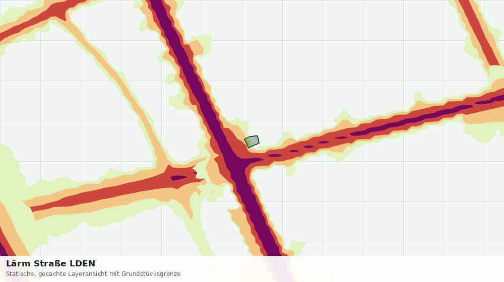 Statische Kartenansicht: Lärm Straße LDEN