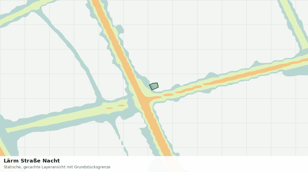 Statische Kartenansicht: Lärm Straße Nacht