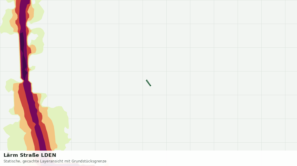 Statische Kartenansicht: Lärm Straße LDEN