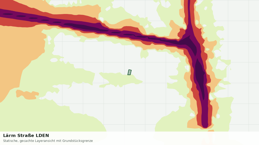 Statische Kartenansicht: Lärm Straße LDEN