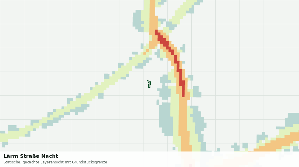 Statische Kartenansicht: Lärm Straße Nacht