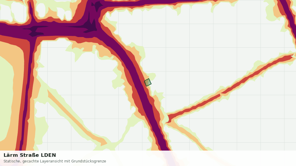 Statische Kartenansicht: Lärm Straße LDEN