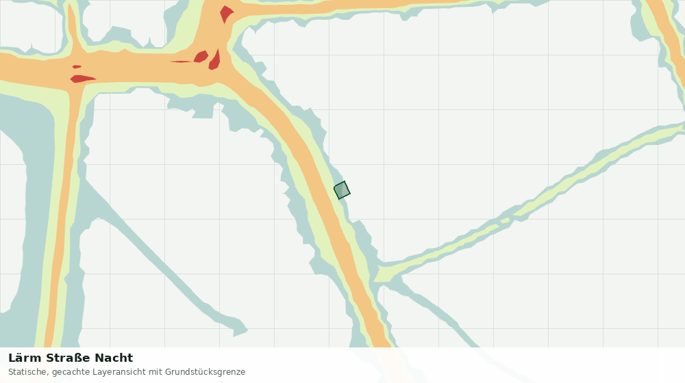 Statische Kartenansicht: Lärm Straße Nacht