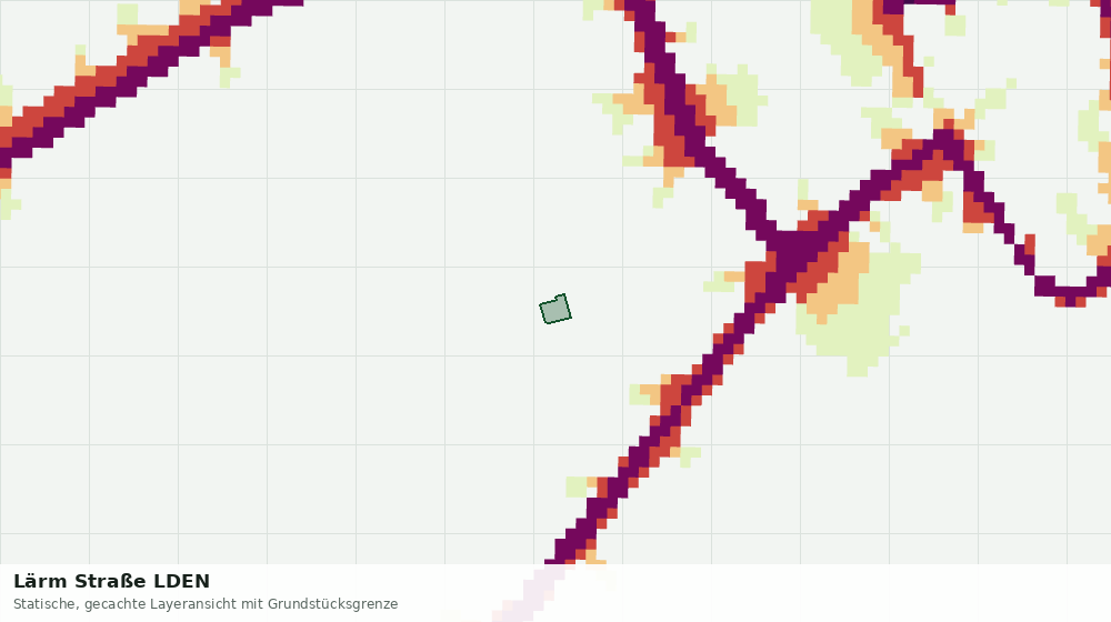 Statische Kartenansicht: Lärm Straße LDEN