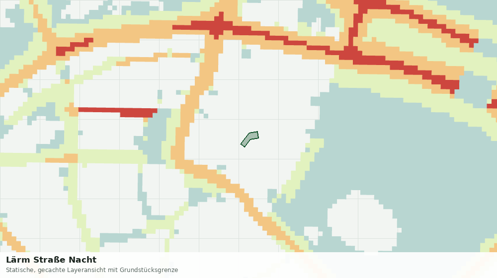 Statische Kartenansicht: Lärm Straße Nacht