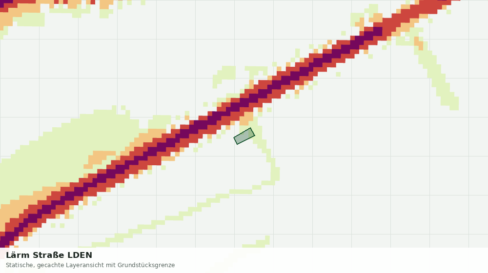Statische Kartenansicht: Lärm Straße LDEN