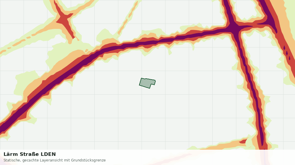 Statische Kartenansicht: Lärm Straße LDEN