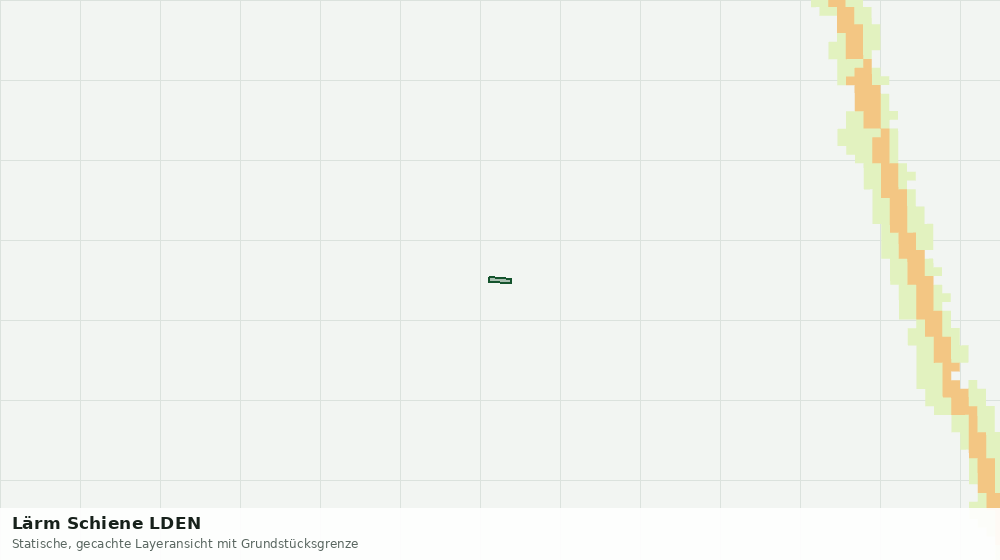 Statische Kartenansicht: Lärm Schiene LDEN