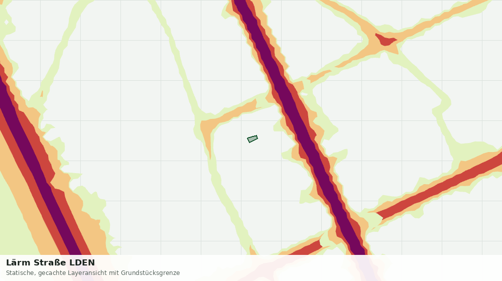 Statische Kartenansicht: Lärm Straße LDEN