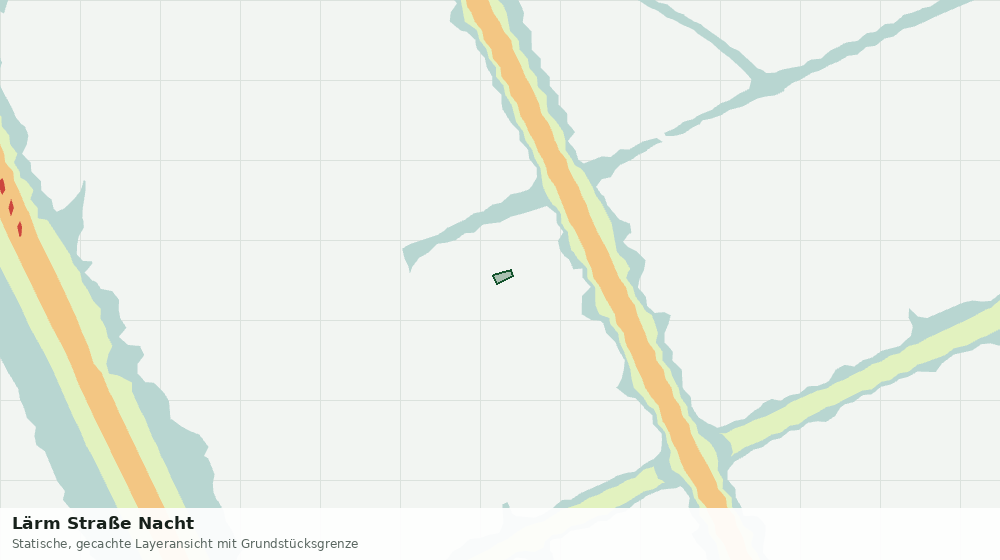 Statische Kartenansicht: Lärm Straße Nacht