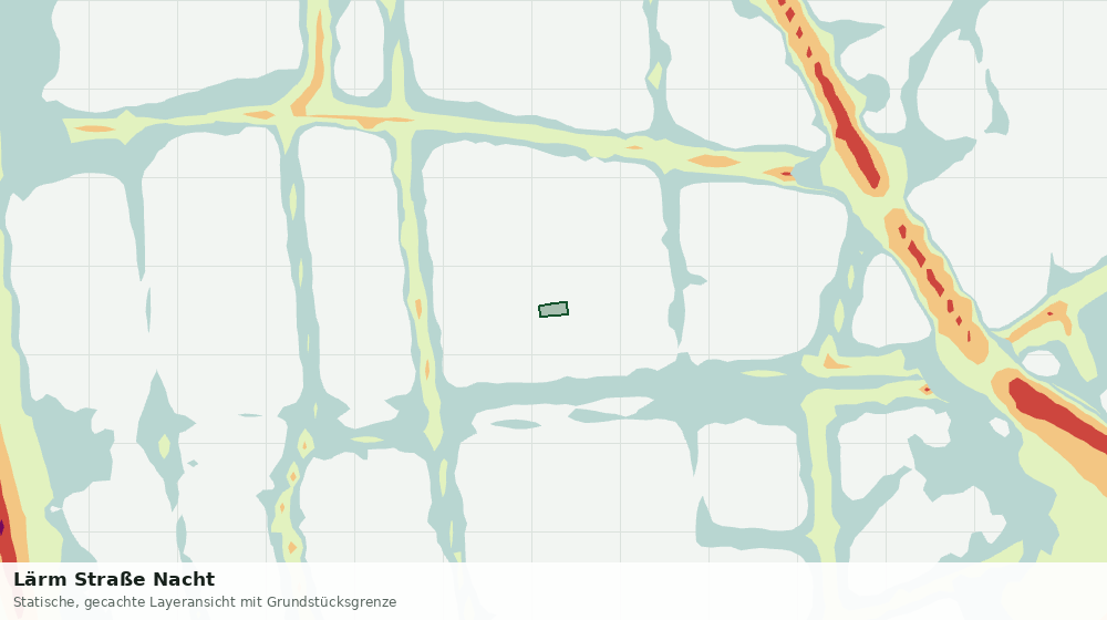 Statische Kartenansicht: Lärm Straße Nacht