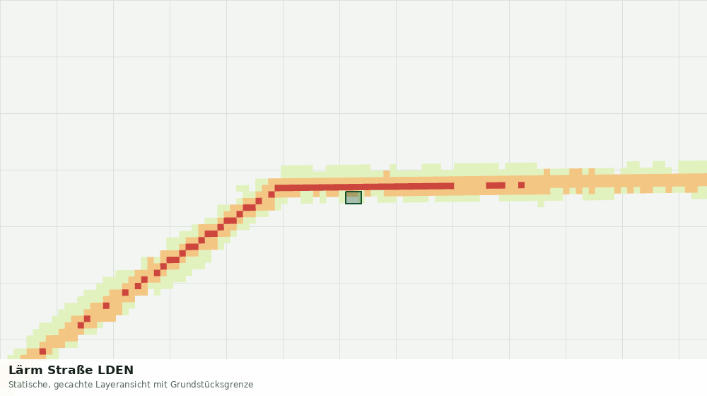 Statische Kartenansicht: Lärm Straße LDEN