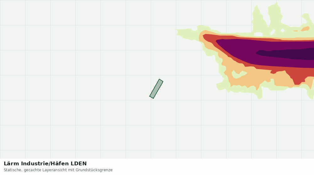 Statische Kartenansicht: Lärm Industrie/Häfen LDEN