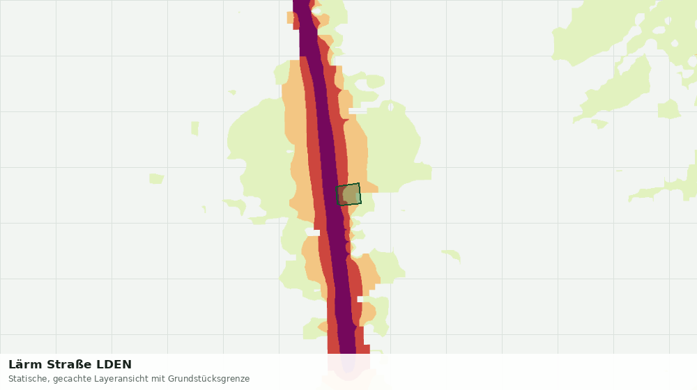 Statische Kartenansicht: Lärm Straße LDEN