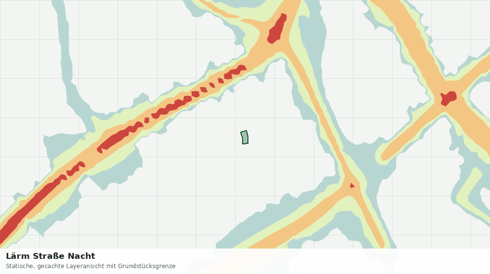 Statische Kartenansicht: Lärm Straße Nacht
