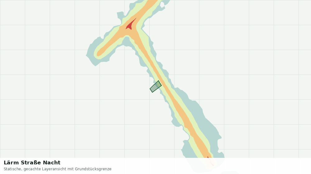 Statische Kartenansicht: Lärm Straße Nacht