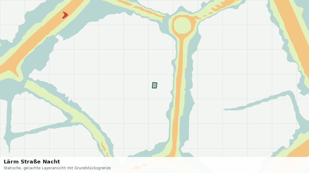 Statische Kartenansicht: Lärm Straße Nacht