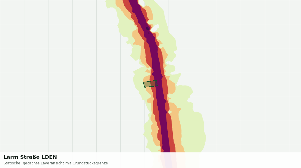 Statische Kartenansicht: Lärm Straße LDEN