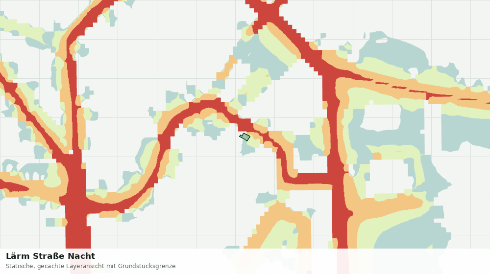 Statische Kartenansicht: Lärm Straße Nacht