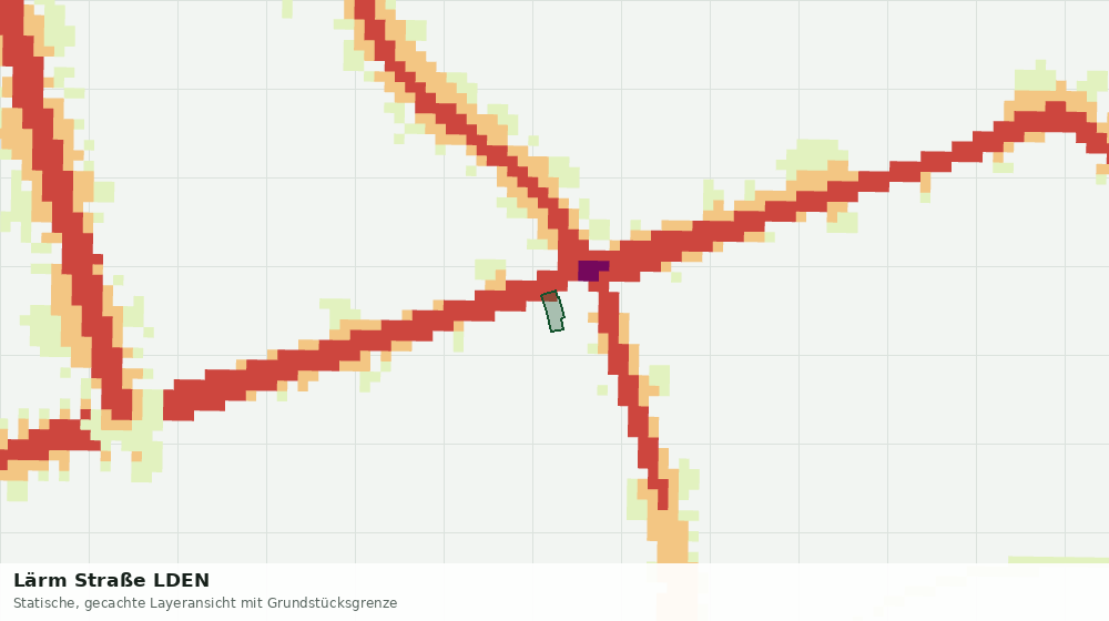 Statische Kartenansicht: Lärm Straße LDEN